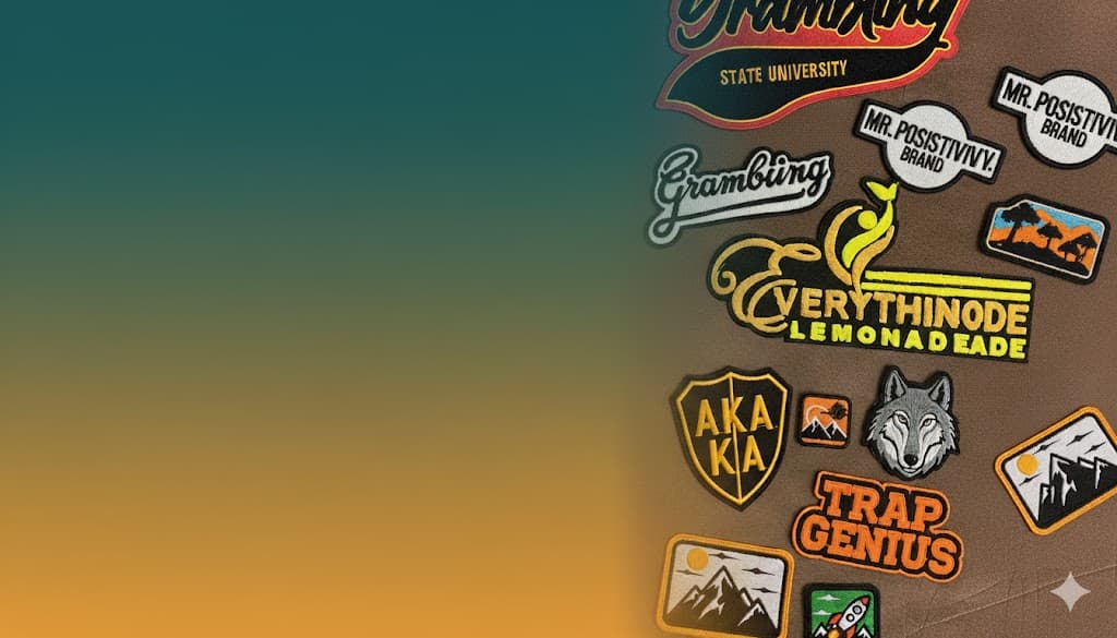 Custom patches hero background